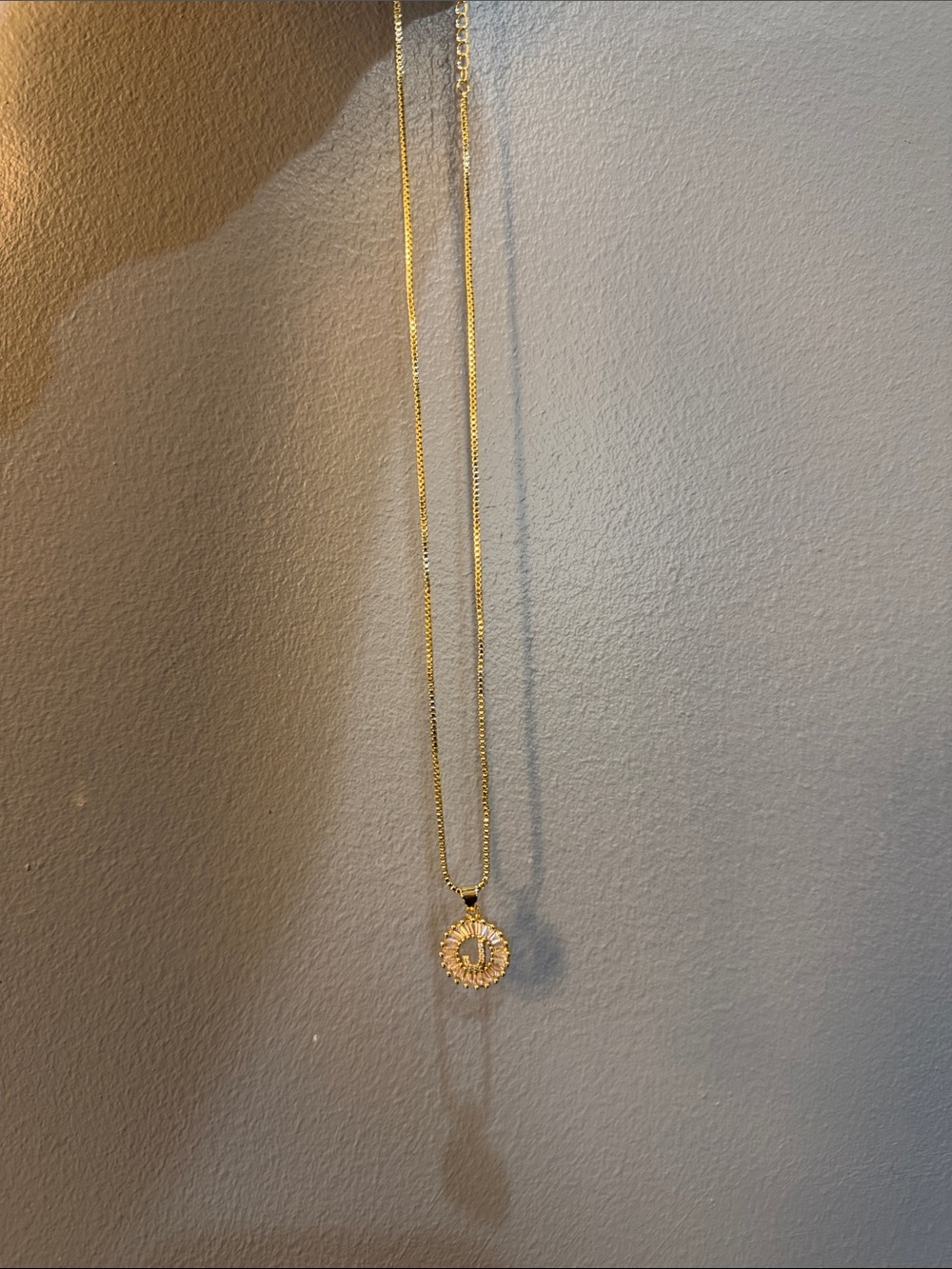 Gold Sunburst J Pendant Necklace - Elegant Women's Jewelry